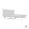 Armen Living Aldo Queen Size Brown Oak Wood Platform Bed Frame with Black Metal Legs LCAOBDBRQN - alternate 3